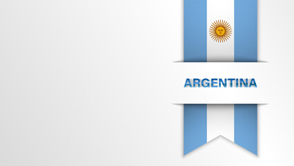 EPS10 Vector Patriotic background with Argentina flag colors.