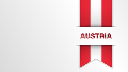 EPS10 Vector Patriotic background with Austria flag colors.