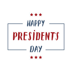 Happy President's Day USA greeting card, United States of America celebration. american holiday, vector illustration