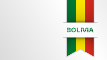 Fototapeta premium EPS10 Vector Patriotic background with Bolivia flag colors.