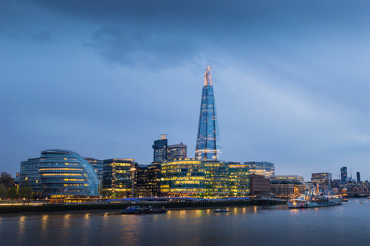 View on modern buildings in London City, United Kingdom