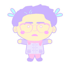 若い 男性 びっくり