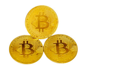 The bitcoin currency as a coin