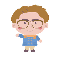 ポーズをとっている男性　右