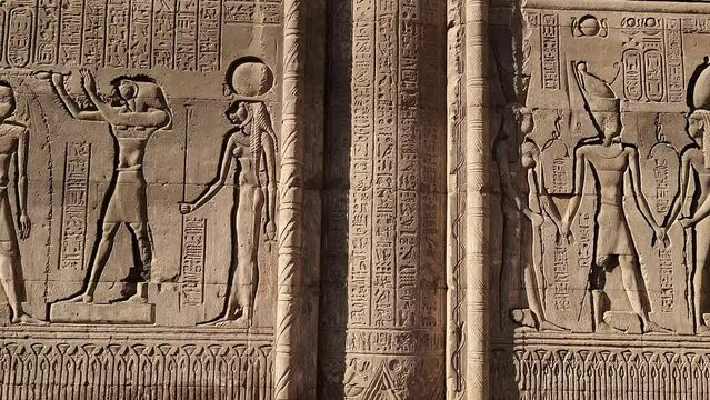 Temple of Khnum. The temple of Esna, dedicated to the god Khnum. Egypt.