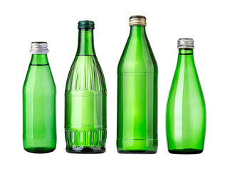 Glass bottle of soda water