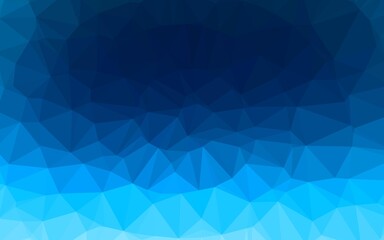 Fototapeta premium Light BLUE vector blurry triangle pattern.