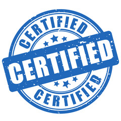 Certified ink rubber stamp