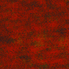 Green ink on red background decoration watercolor