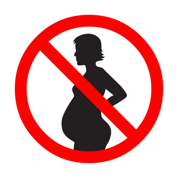  No pregnant woman symbol