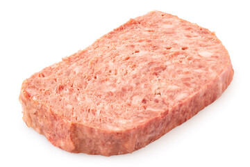 Slice of pork luncheon meat.