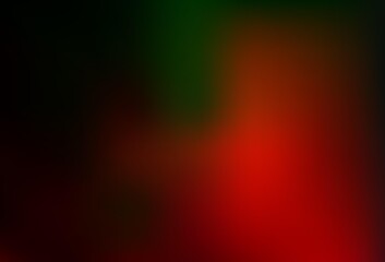 Dark Green, Red vector blurred background.