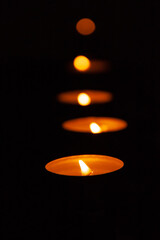 Candles in the dark