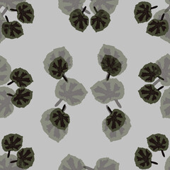 beautiful seamless pattern of leaves	
