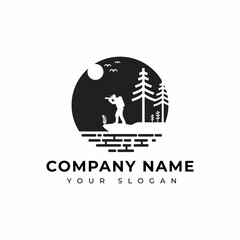 nature photography logo vector design template