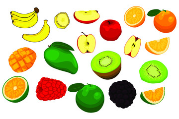 set of fruits