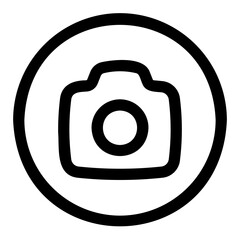 camera line icon