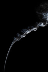 smoke on black