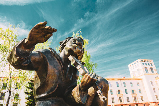 MINSK, BELARUS - MAY 4, 2015: Part of monument in honor of the national poet and writer of Belarus Yakub Kolas in Minsk, Belarus.