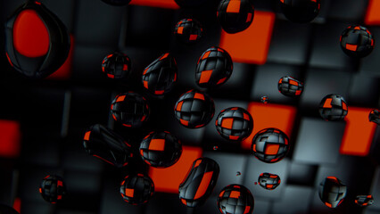 Abstraction in water drops