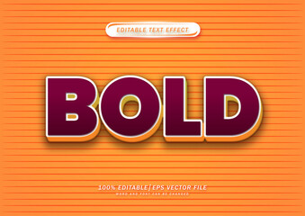 3d bold editable text effect
