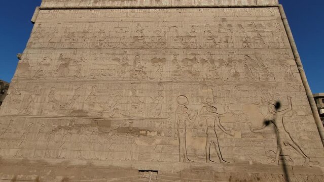 Temple of Khnum. The temple of Esna, dedicated to the god Khnum. Egypt.