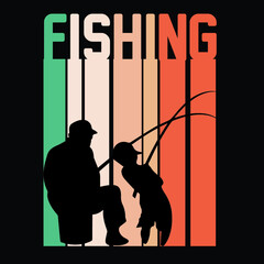 Fishing T shirt Design vector