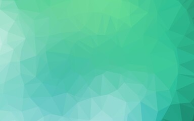 Light Green vector polygon abstract layout.