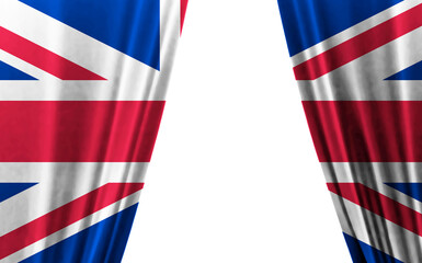 Flag of England against white background. 3D illustration
