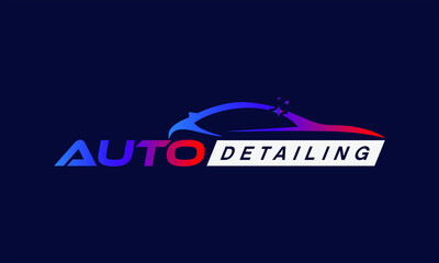 business logo design auto detailing and car service template