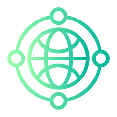 globe gradient icon
