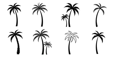 Fototapeten palm tree silhouettes © CHANTHIMA SAENUBON
