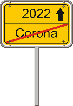 Ortsschild Corona 2022