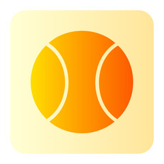 tennis ball gradient icon