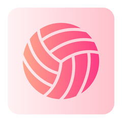 volleyball gradient icon