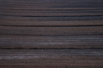 Landscape view of peat bog moss turbary.