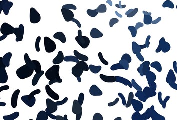 Light BLUE vector pattern with chaotic shapes.