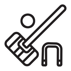 croquet line icon