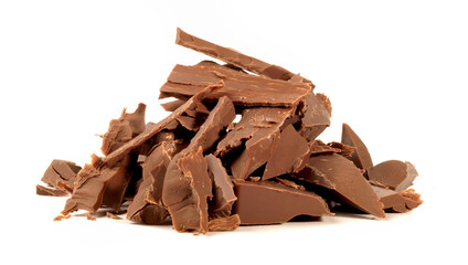 Chocolate Splitters on white Background - Isolated