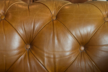 Brown leather texture pattern background.