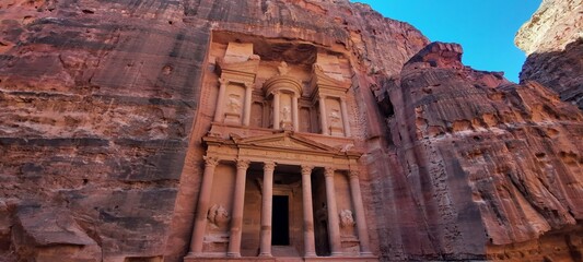 The mysterious city of Petra, lost in the mountains of Jordan, is a historical and mystical place