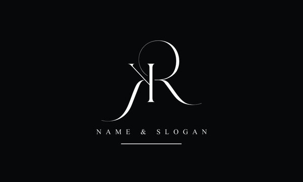 RK, KR, R, K abstract letters logo monogram