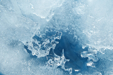 blue ice texture background