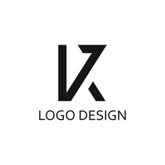 modern letter k logo design template