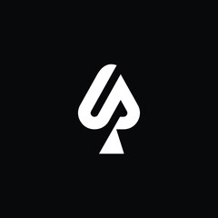 ace of spades minimalistic line design graphic