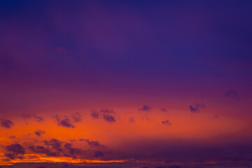 mystic sunset in the sky