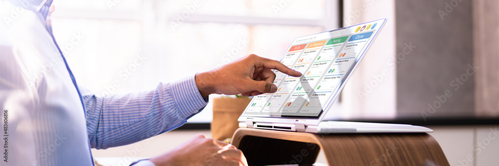 Poster Project Manager Using Agile Software