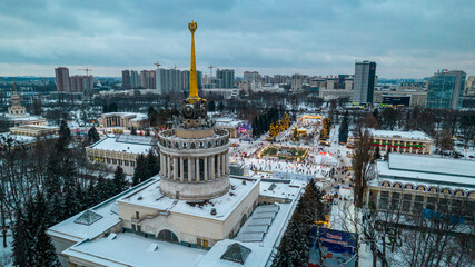 Aerial view of the National Expo Center of Ukraine