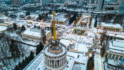 Aerial view of the National Expo Center of Ukraine