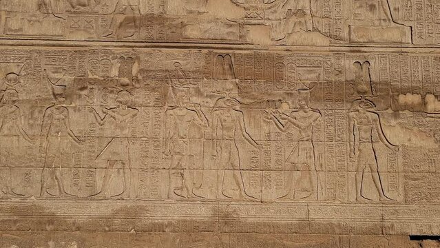 Temple of Khnum. The temple of Esna, dedicated to the god Khnum. Egypt.